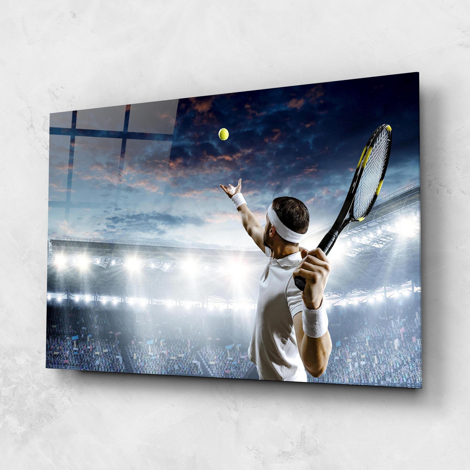 Üvegkép Professional Tennis Player mockup 1