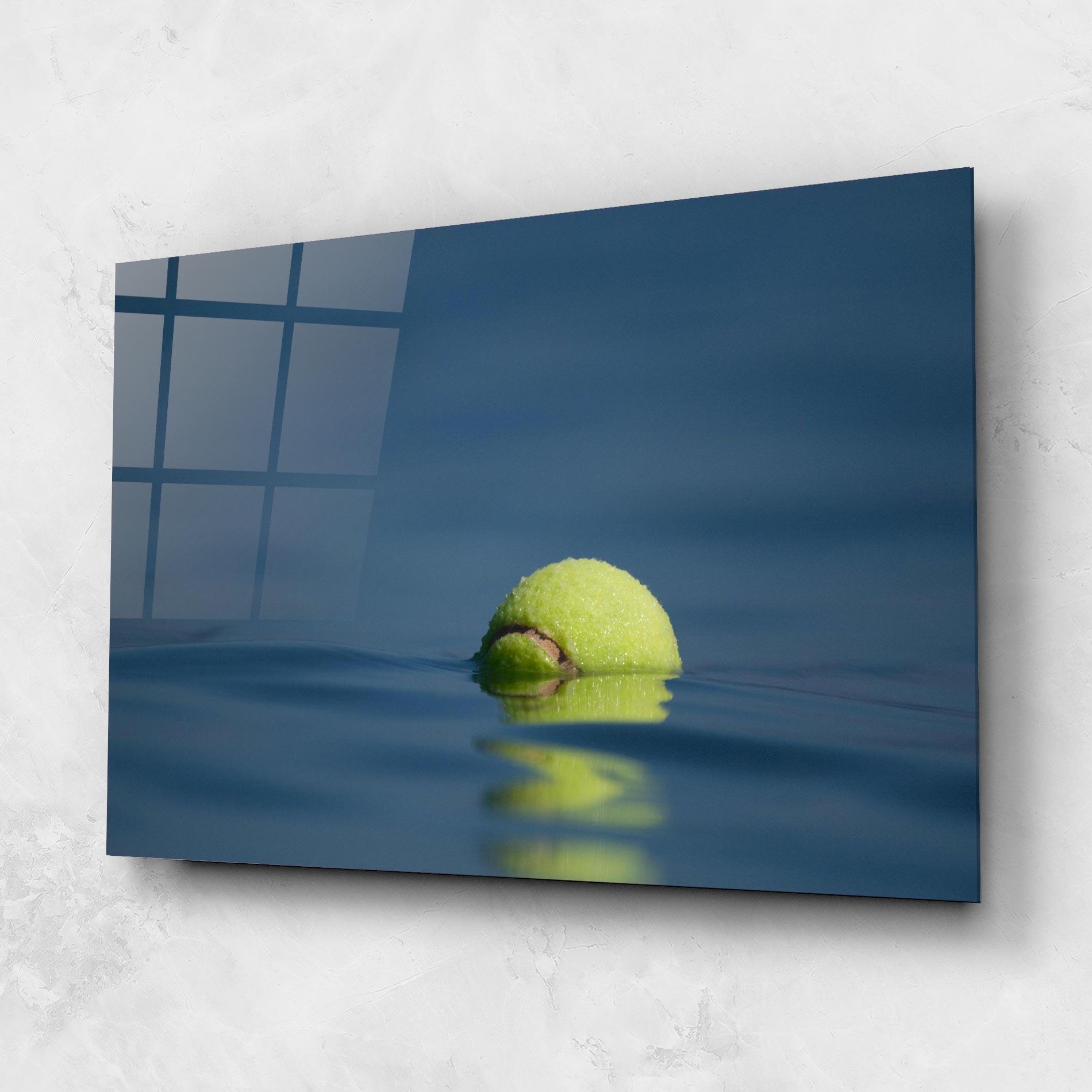 Üvegkép Tennis Ball In Water mockup 1