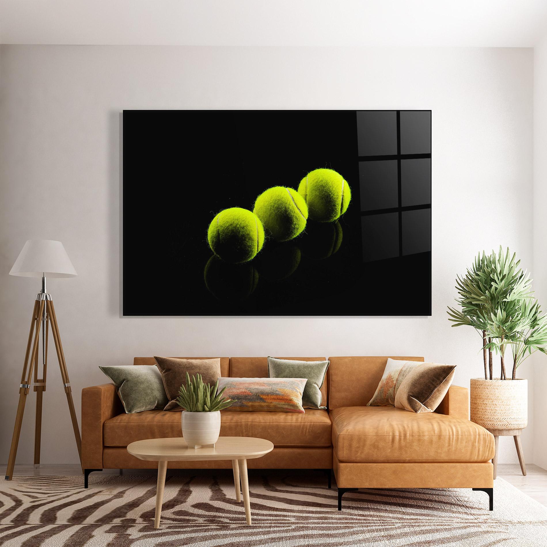 Üvegkép 3 Tennis Balls mockup 7