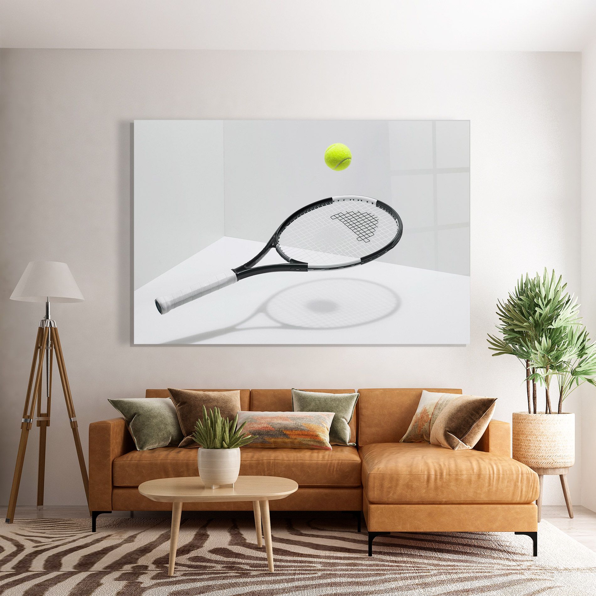 Floating Tennis Racket mockup 7
