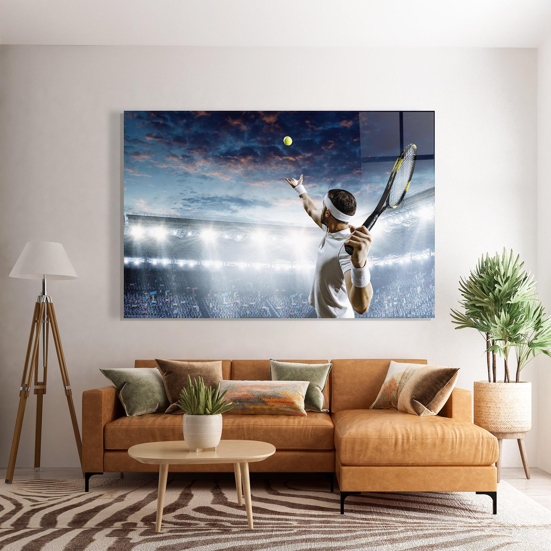 Üvegkép Professional Tennis Player mockup 7