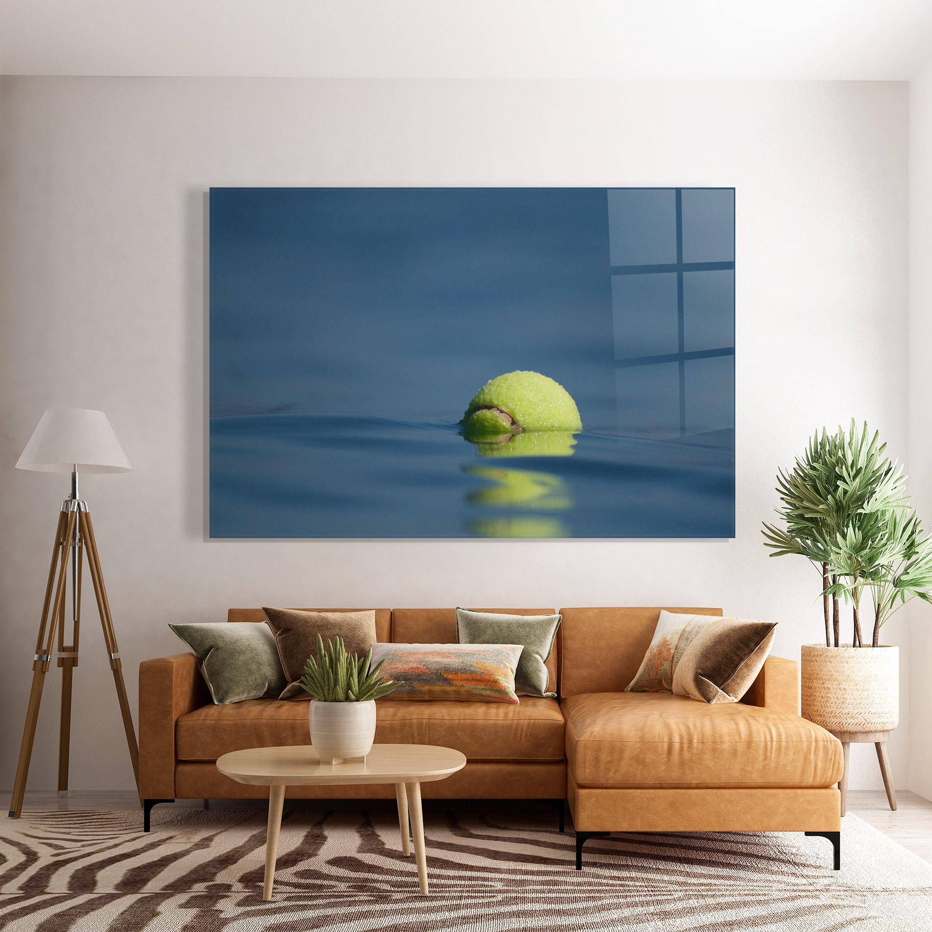 Üvegkép Tennis Ball In Water mockup 7