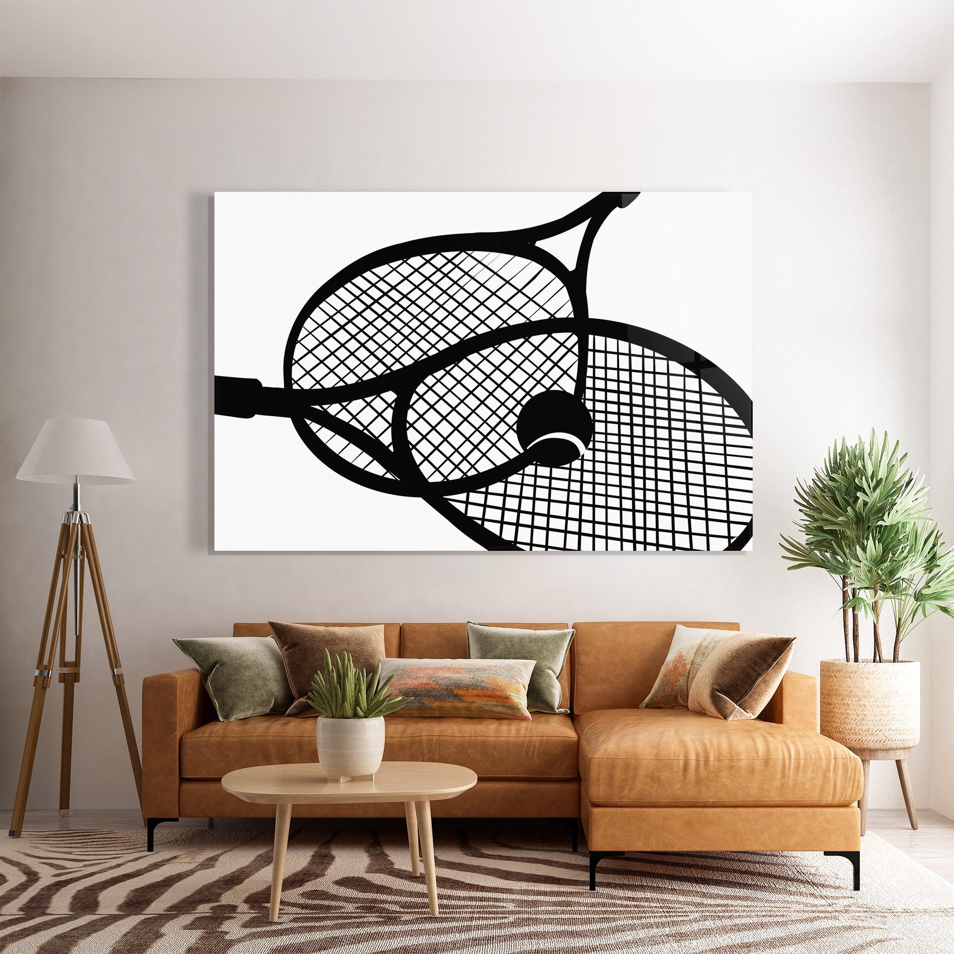 Üvegkép Tennis Ball Line mockup 7