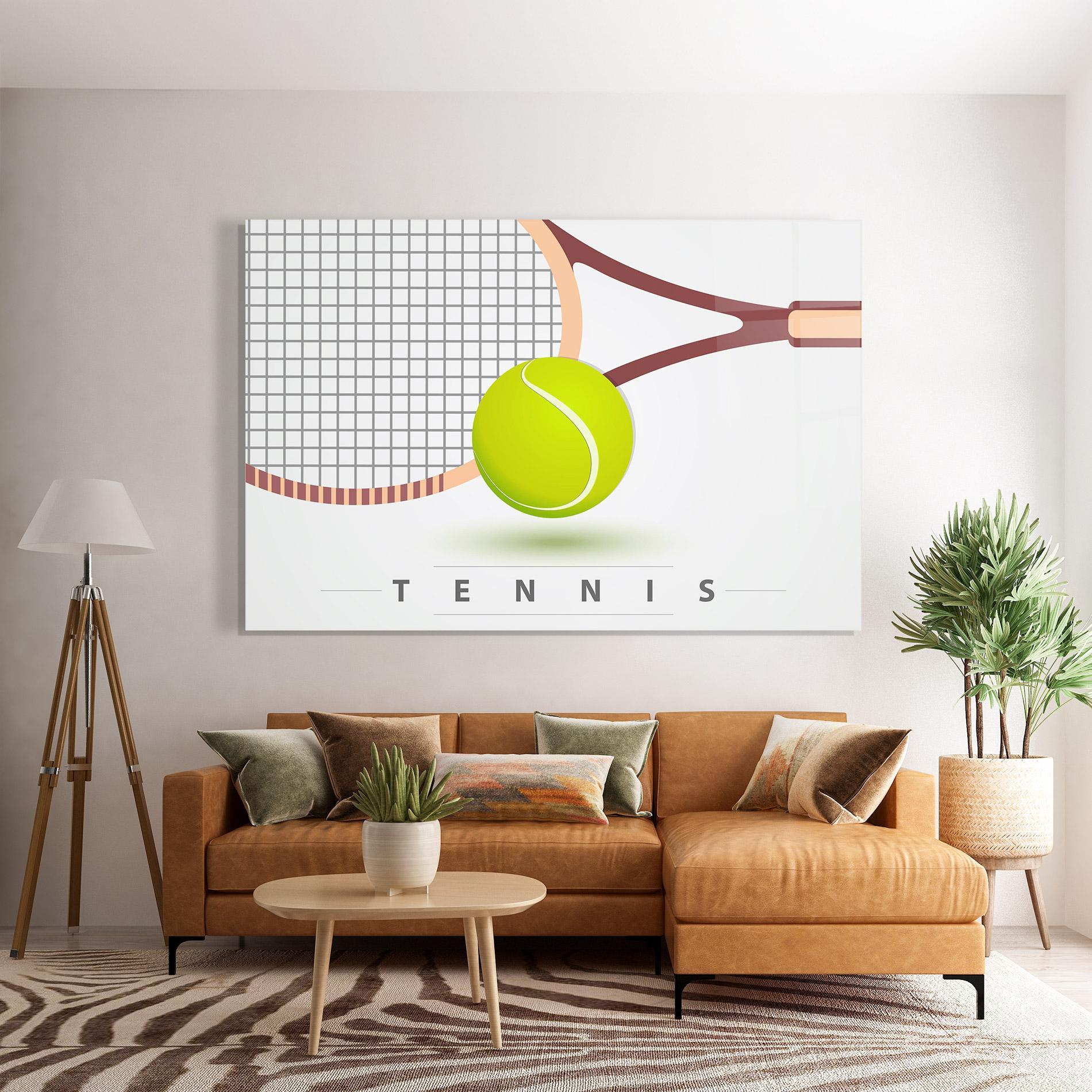 Üvegkép Tennis Ball mockup 7