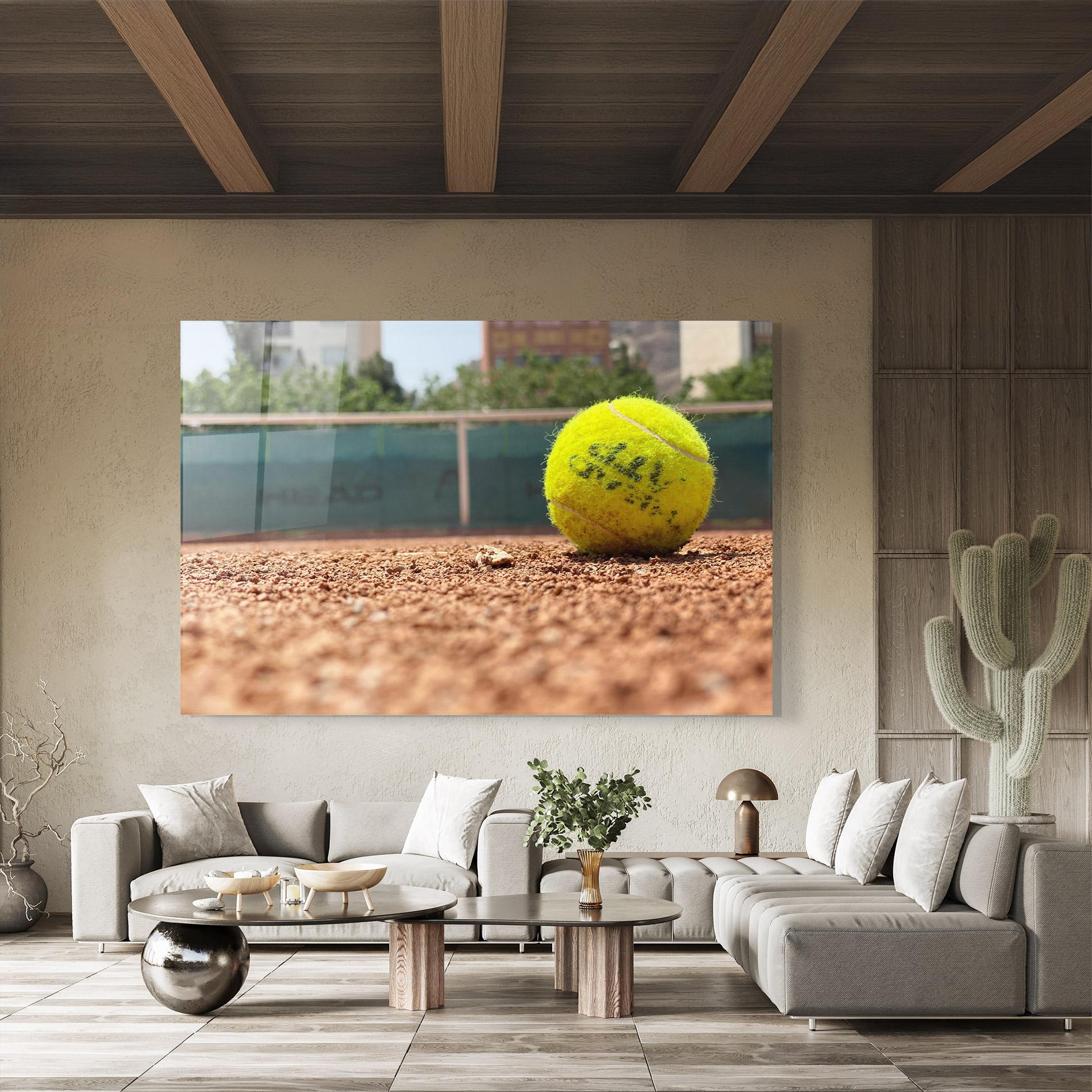 Üvegkép Lost Tennis Ball mockup 8
