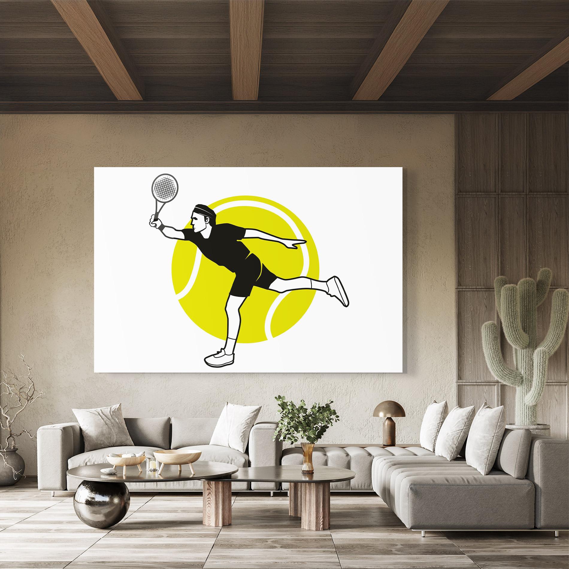 Üvegkép Running Tennis mockup 8