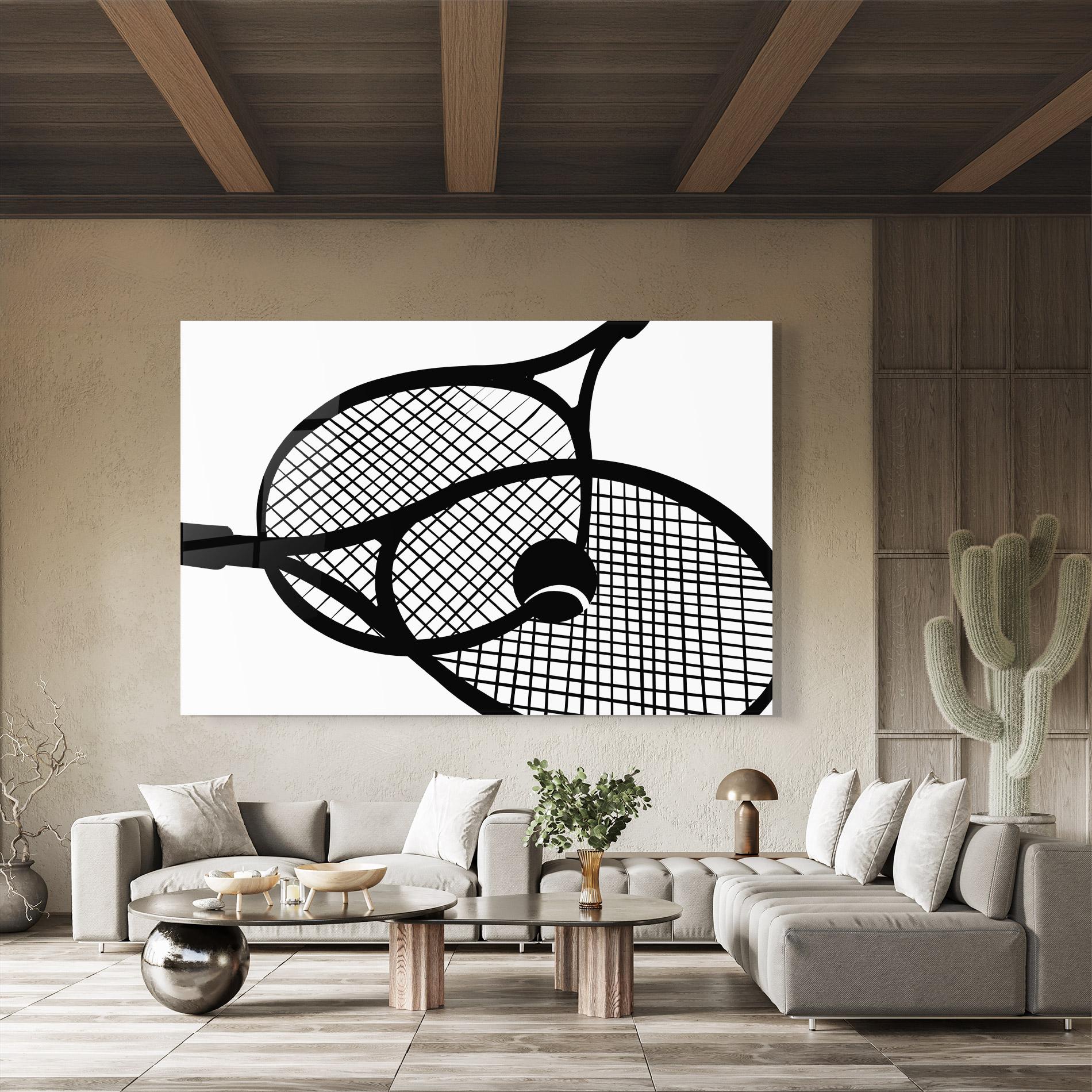 Üvegkép Tennis Ball Line mockup 8