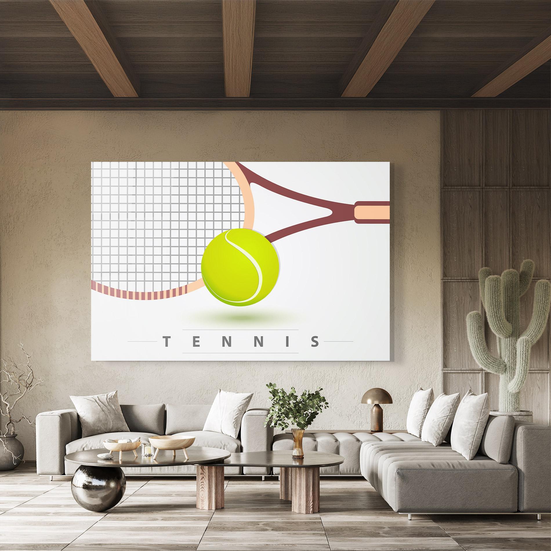 Üvegkép Tennis Ball mockup 8