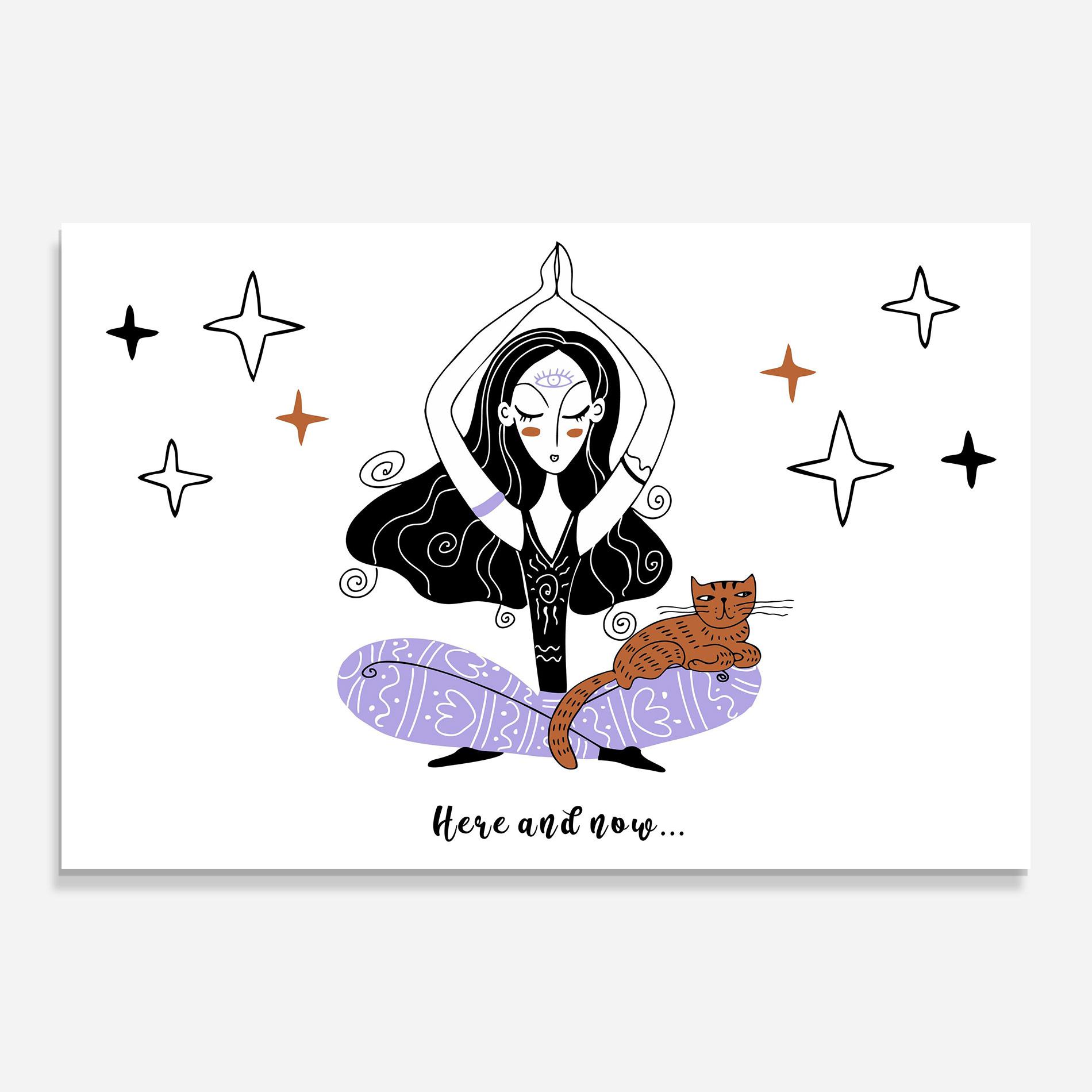 Üvegkép Here And Now mockup 0