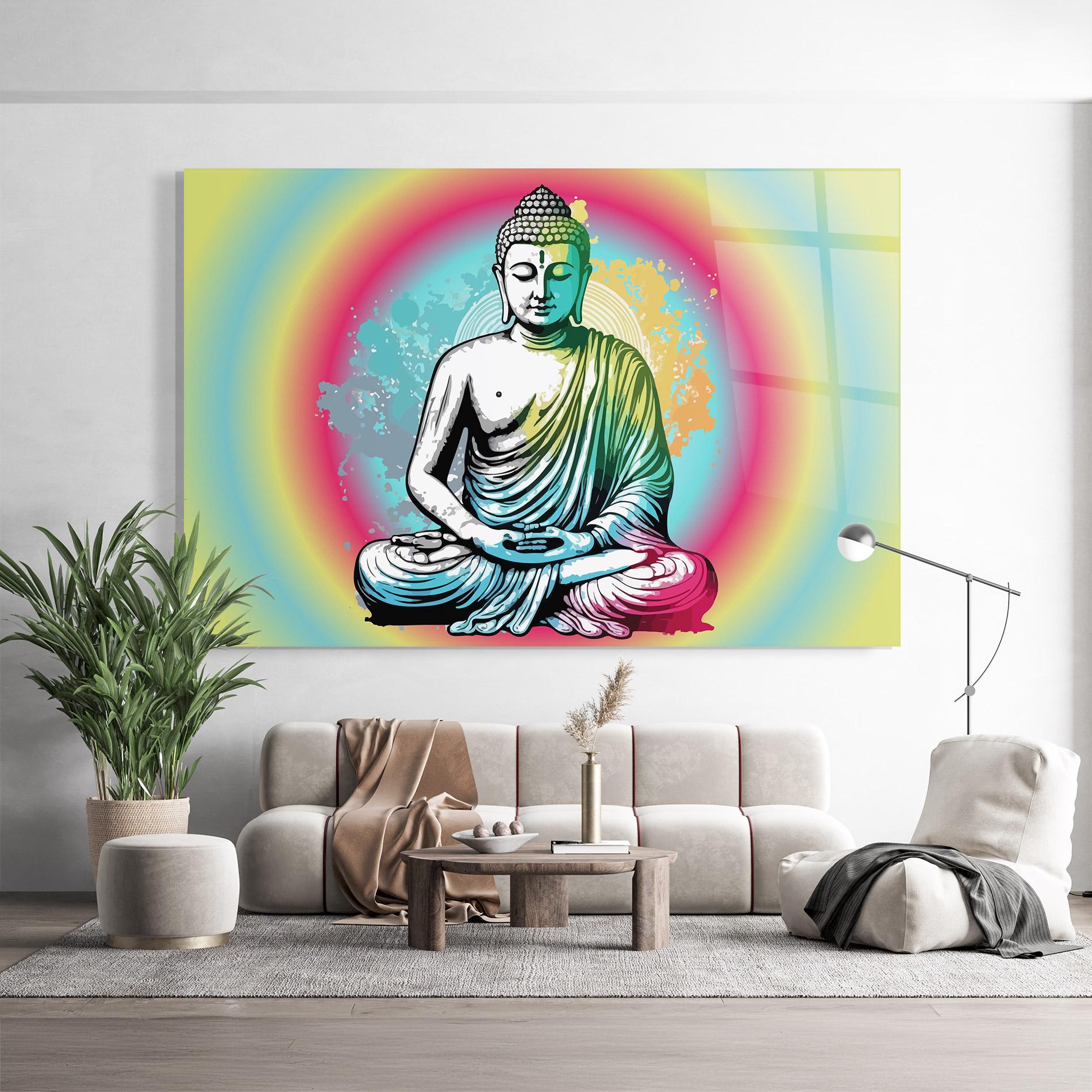 Üvegkép Budha Yoga mockup 9
