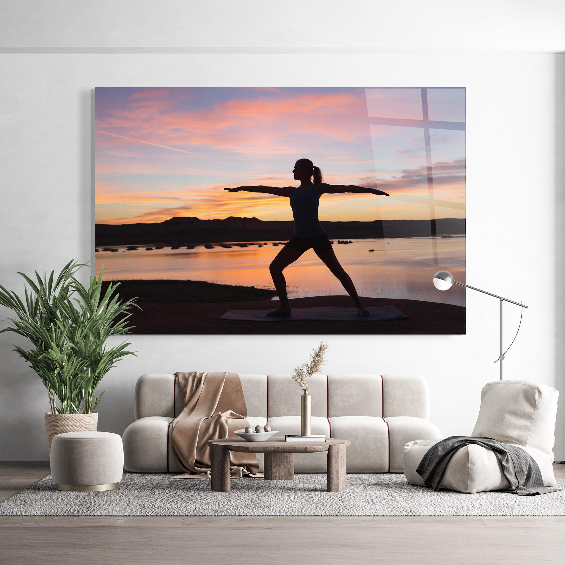 Üvegkép Morning Yoga mockup 9