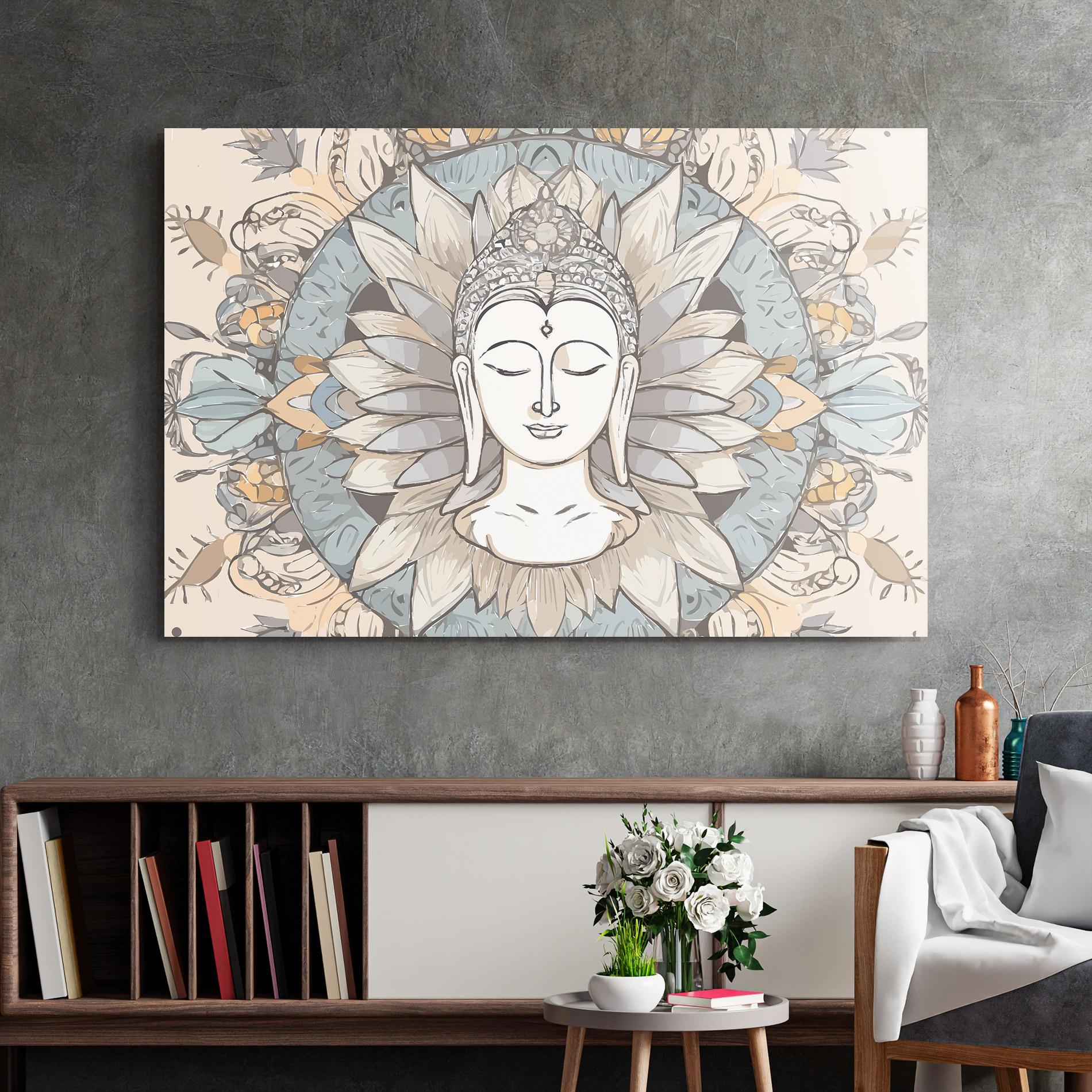 Üvegkép Boho Element mockup 2