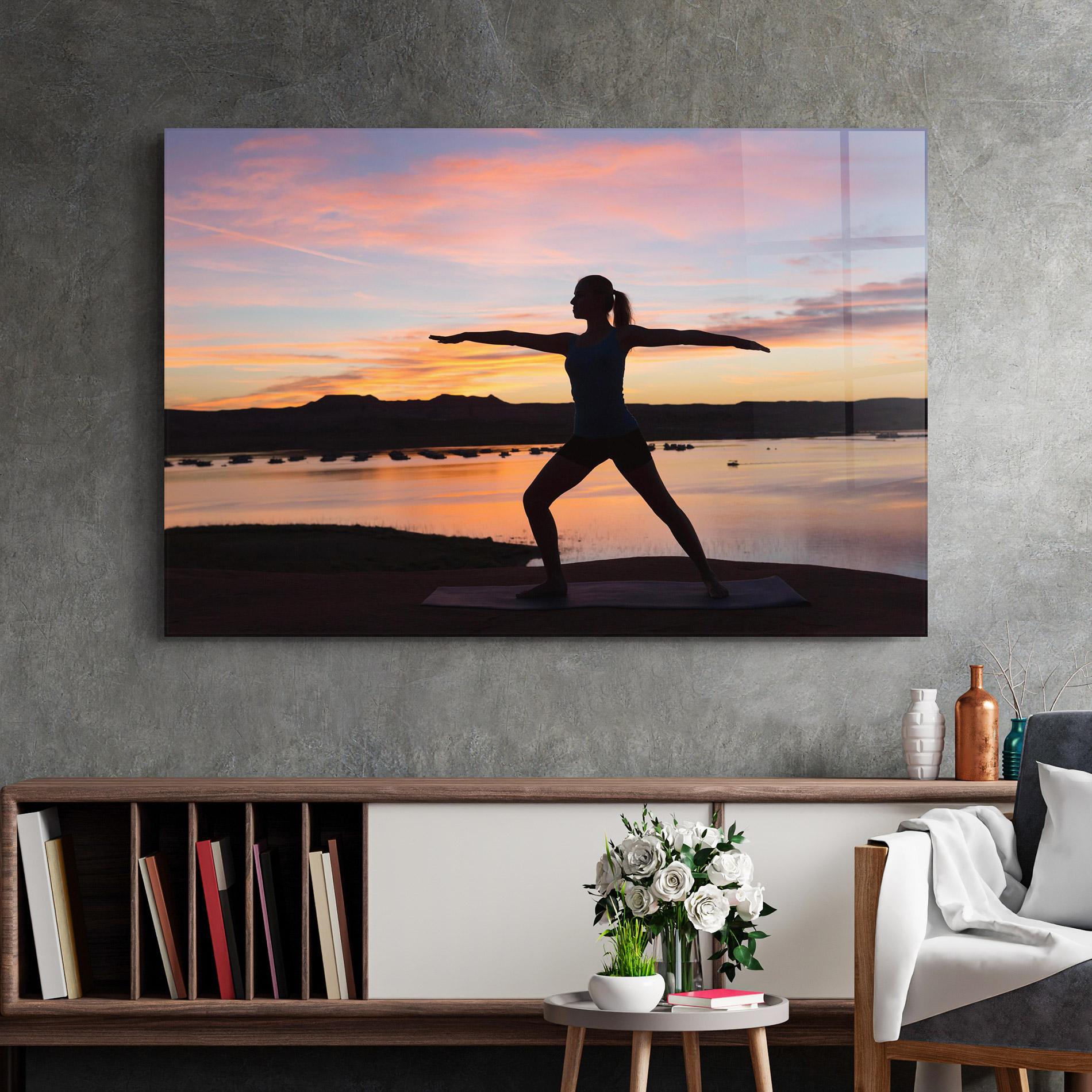 Üvegkép Morning Yoga mockup 2
