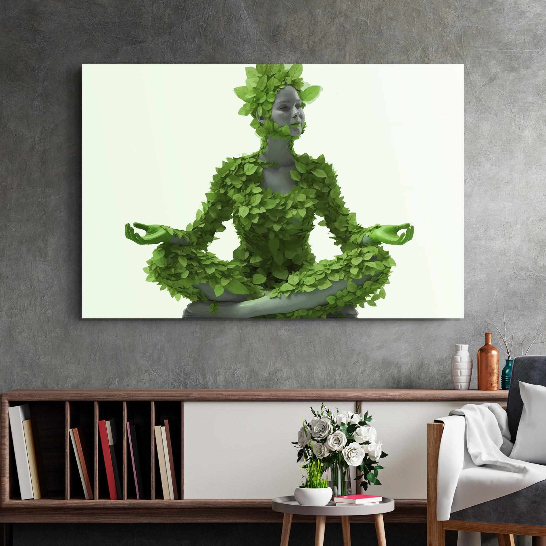 Üvegkép Nature Yoga mockup 2