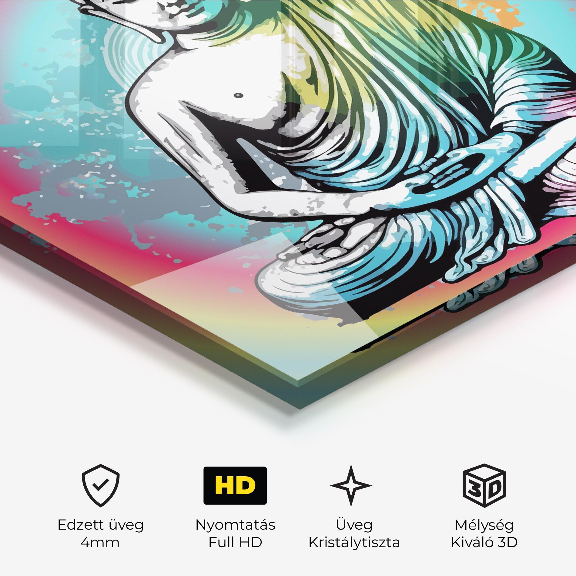 Üvegkép Budha Yoga mockup 3