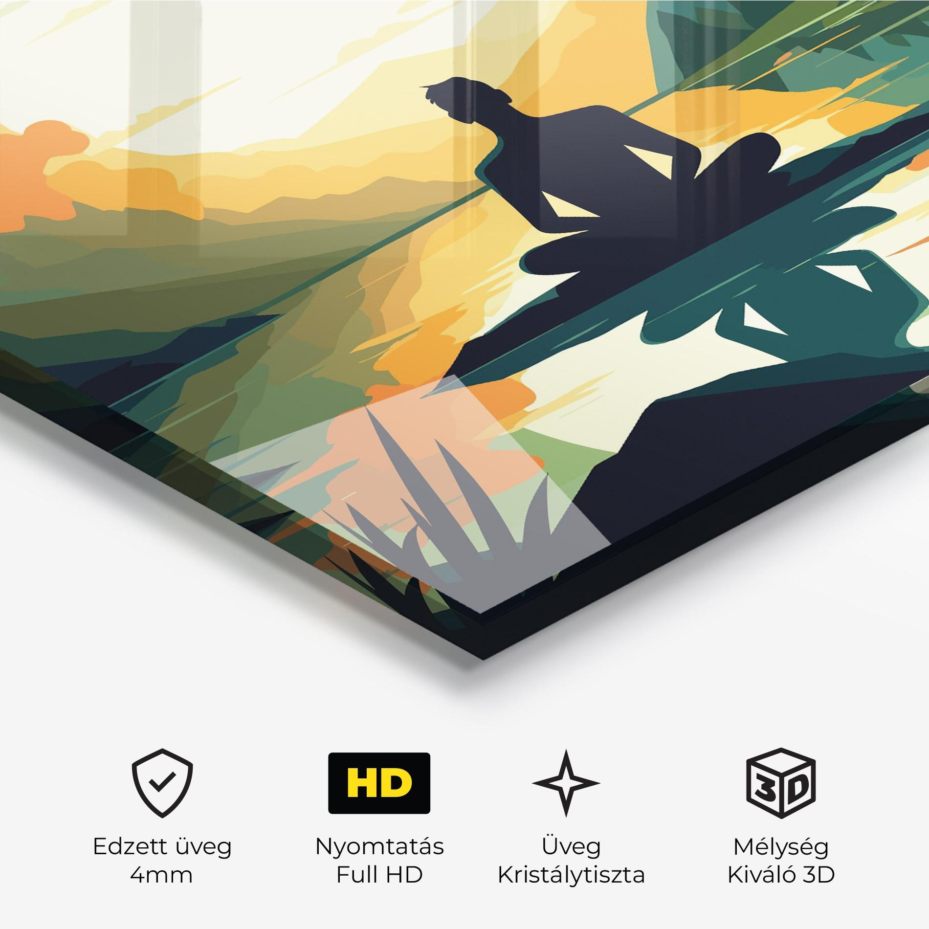 Üvegkép Forest Yoga mockup 3