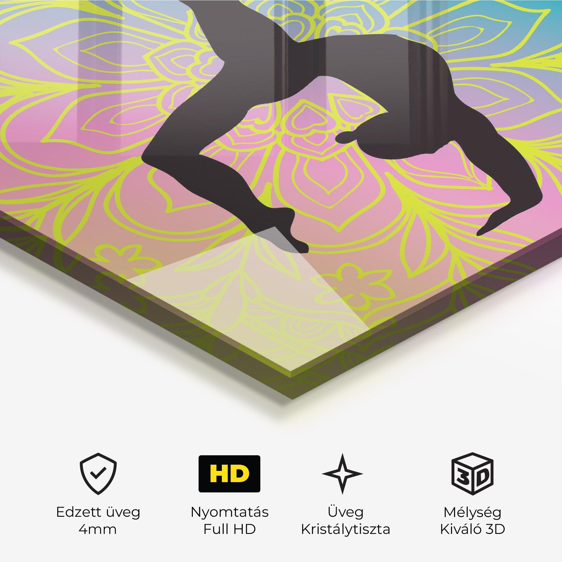 Üvegkép Peace Yoga 02 mockup 3