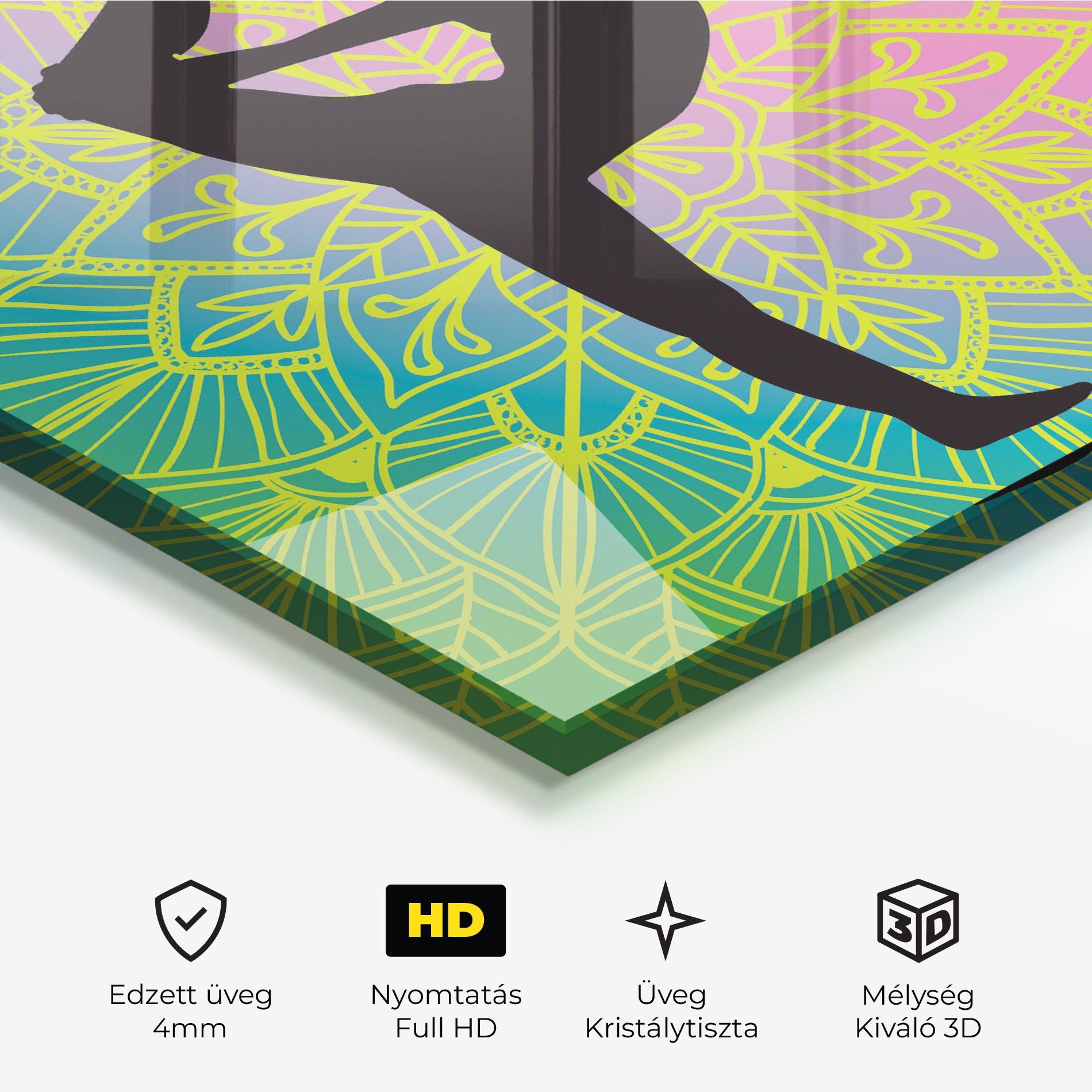 Üvegkép Peace Yoga 03 mockup 3
