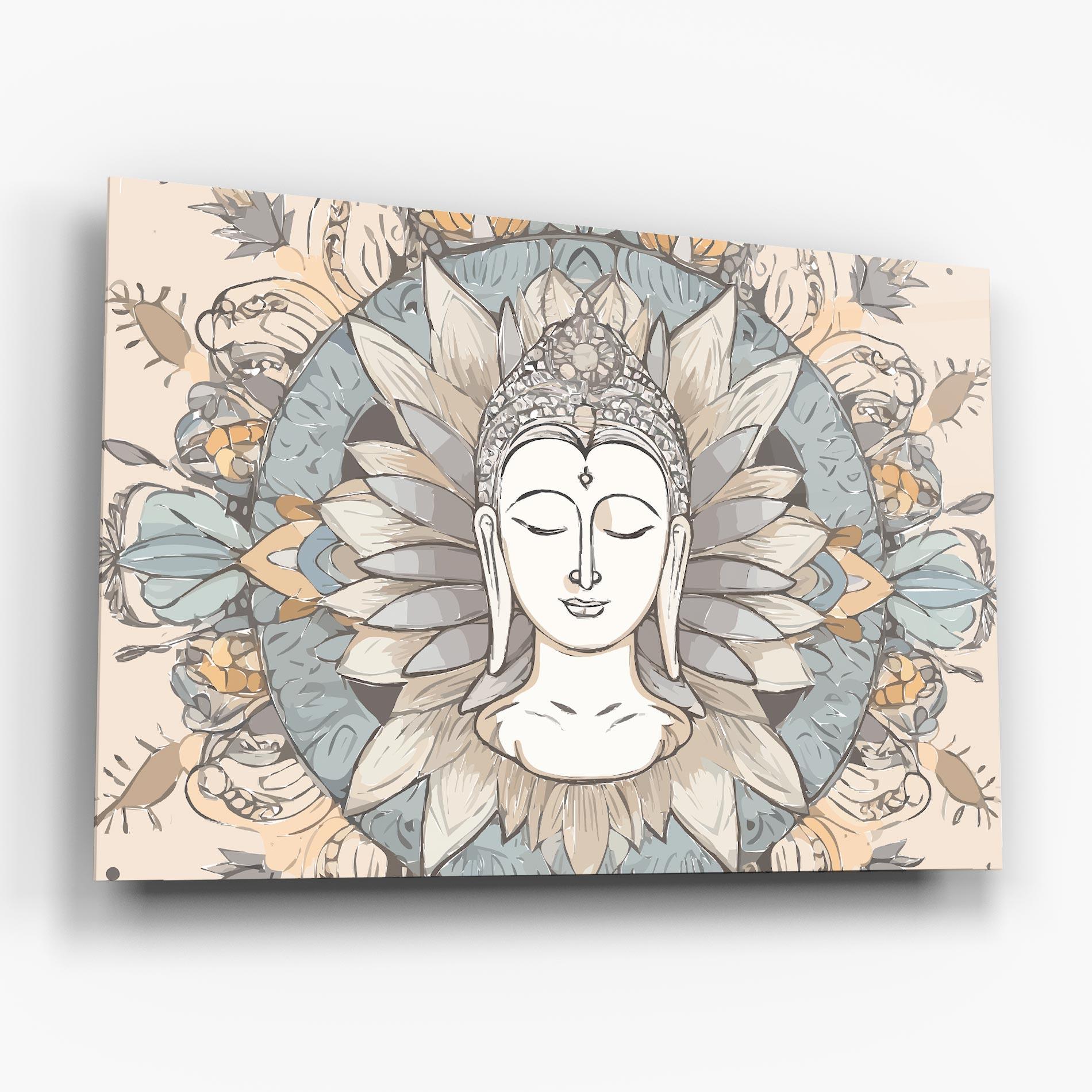 Üvegkép Boho Element mockup 6