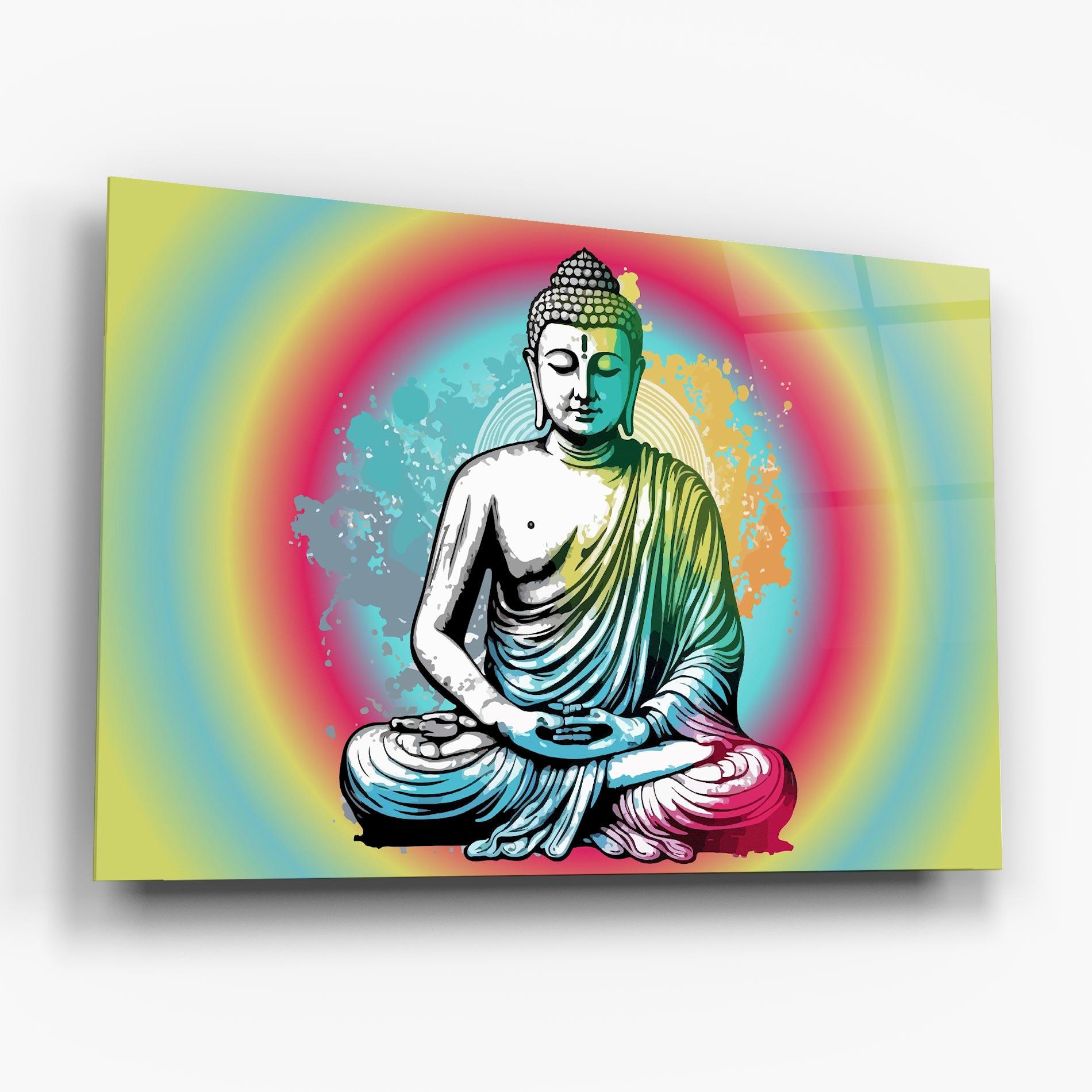 Üvegkép Budha Yoga mockup 6