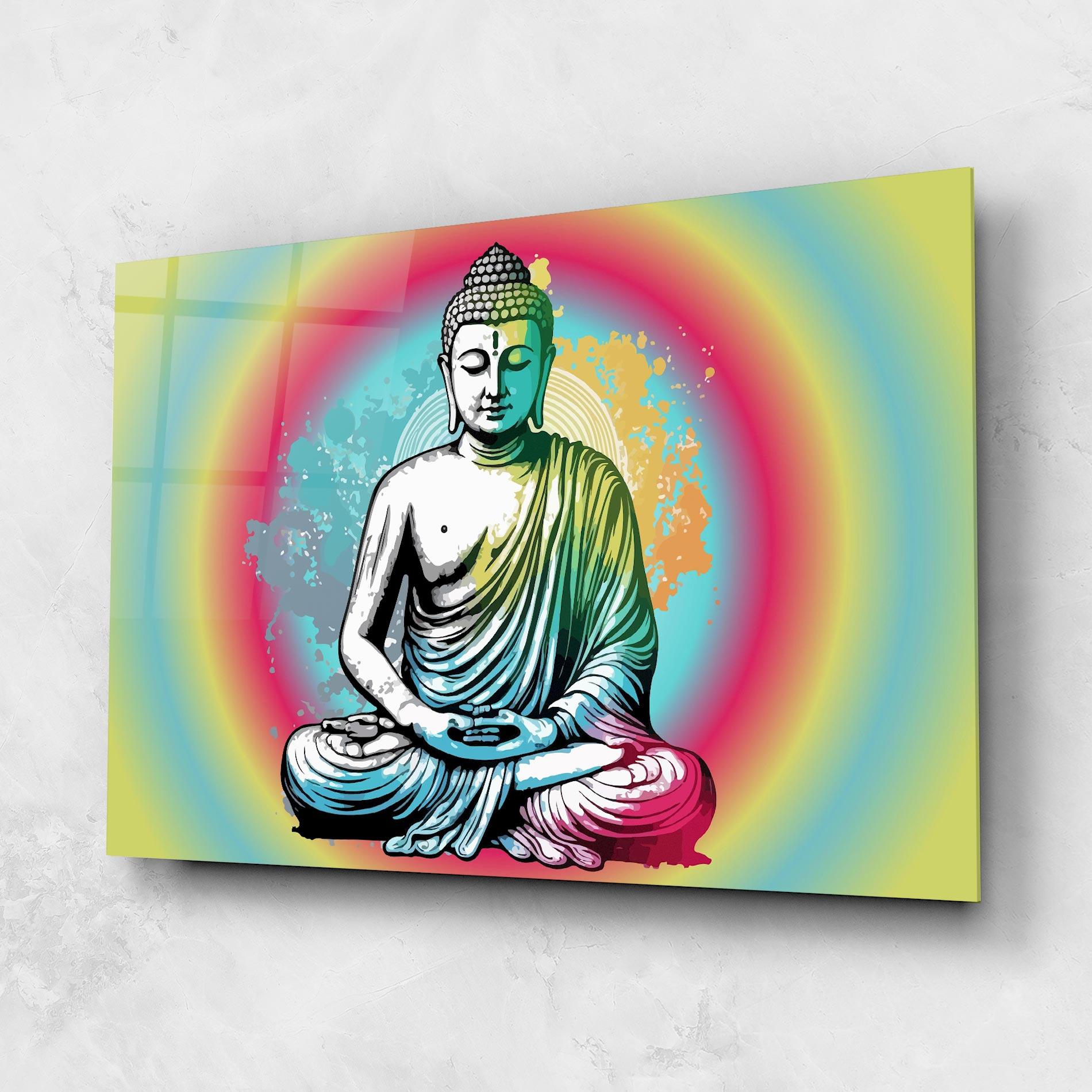 Üvegkép Budha Yoga mockup 1
