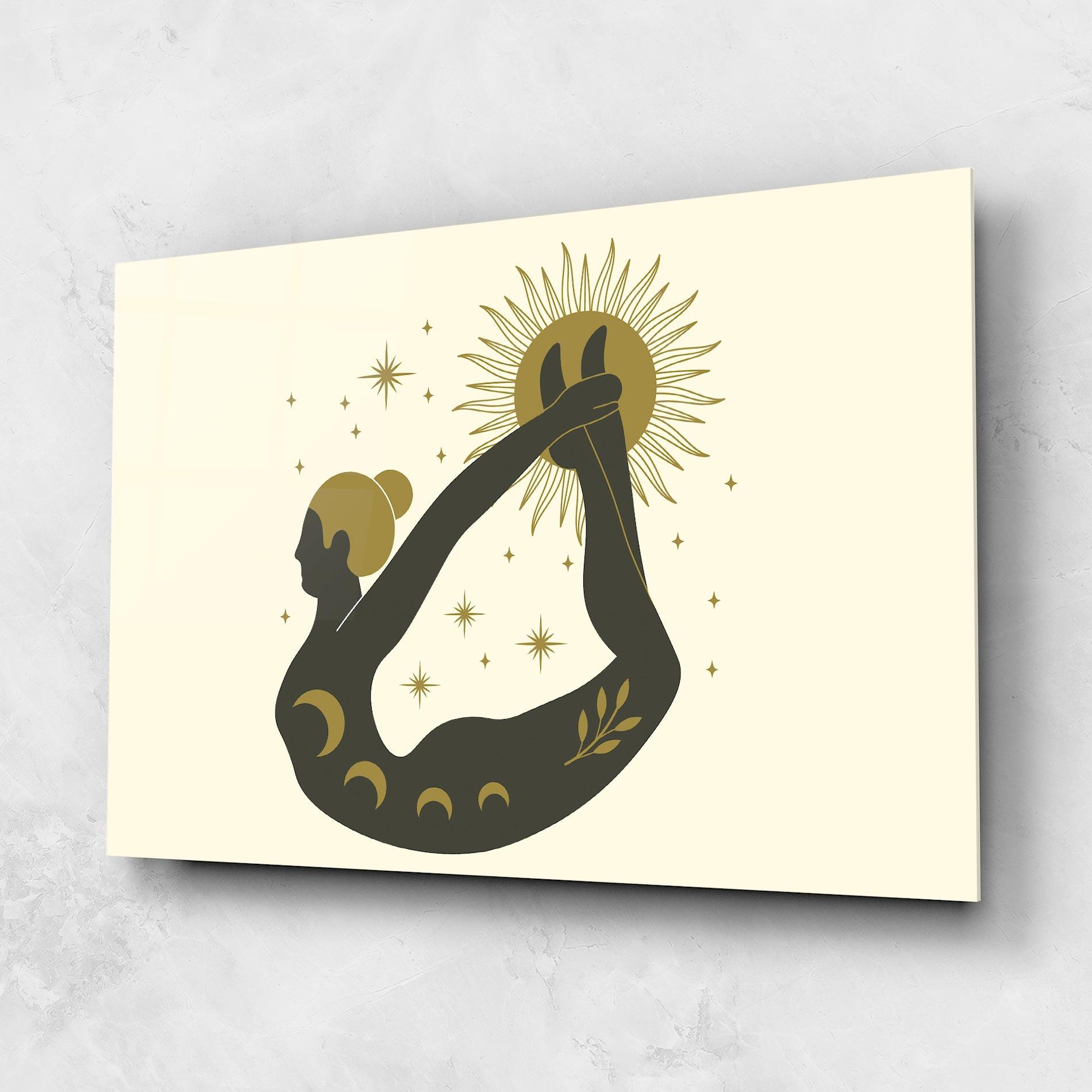 Üvegkép Dhanurasana mockup 1