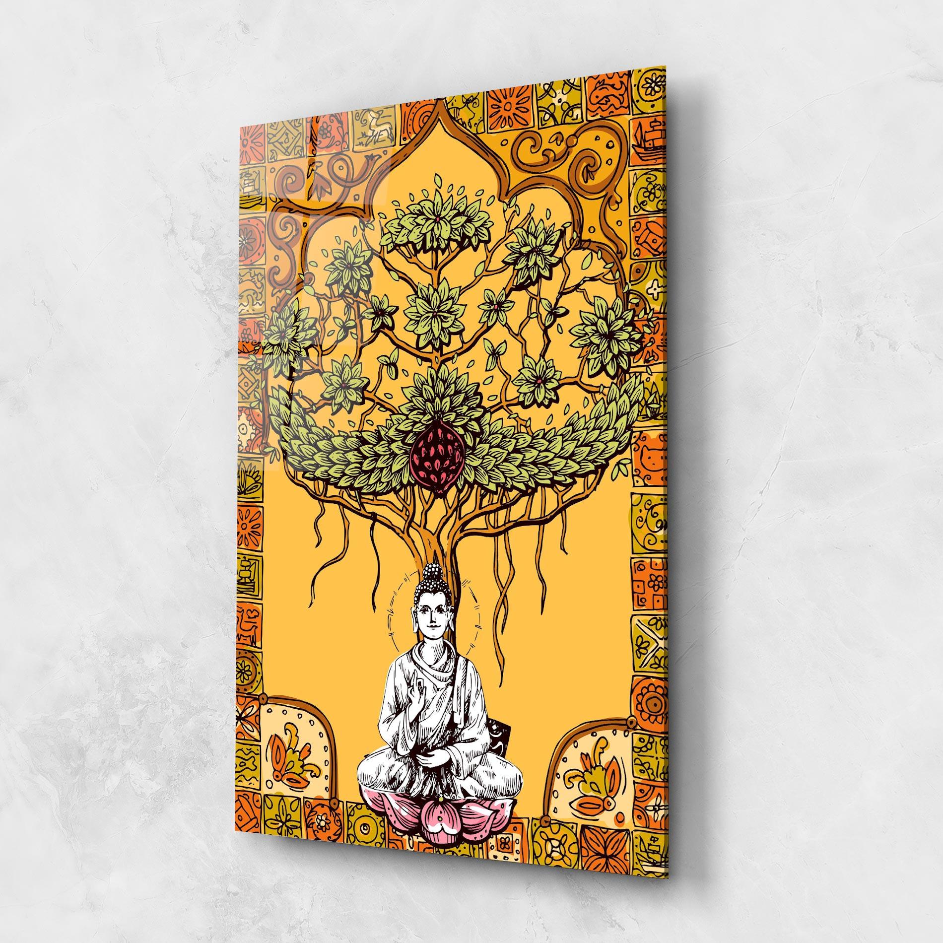 Üvegkép Meditation Three mockup 1