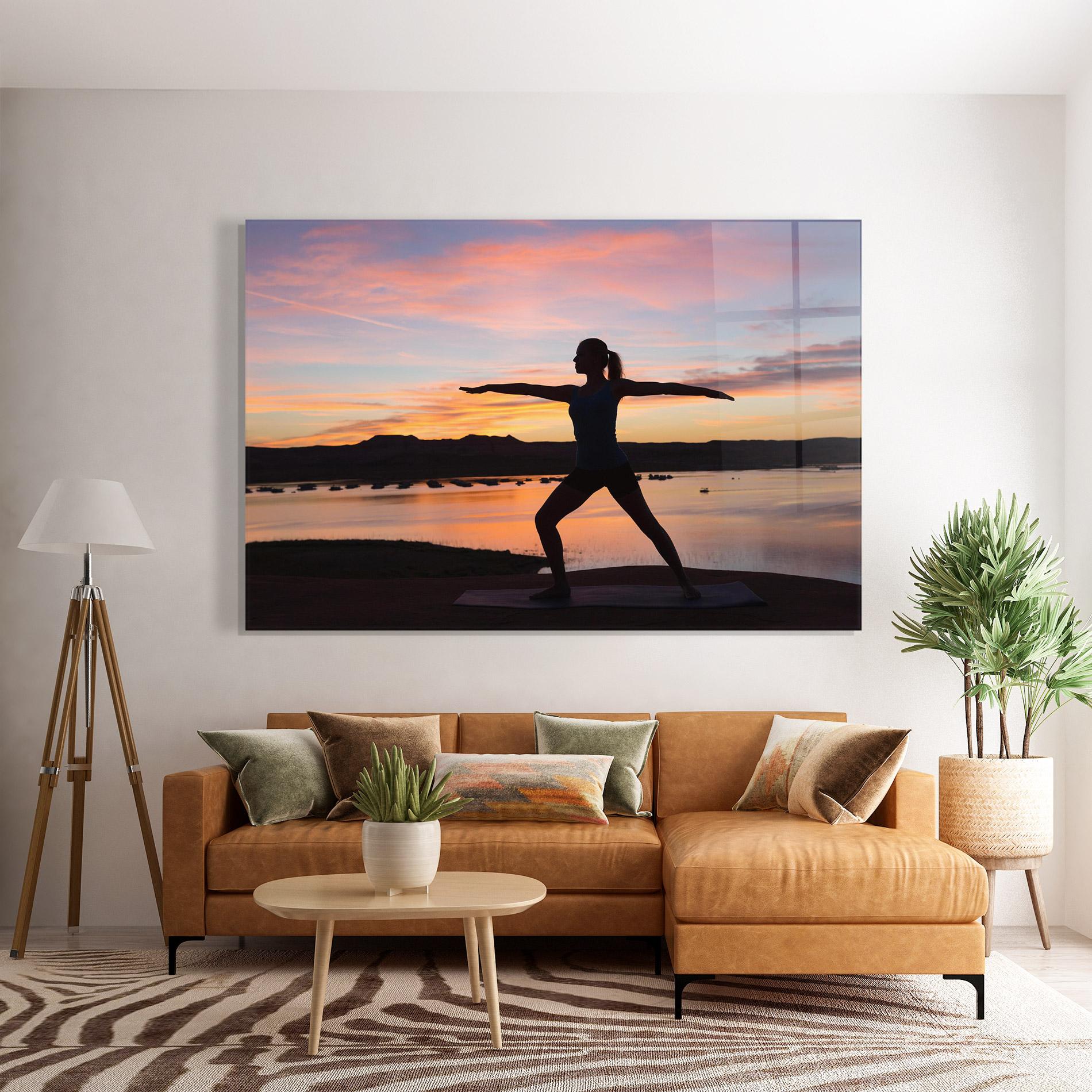 Üvegkép Morning Yoga mockup 7