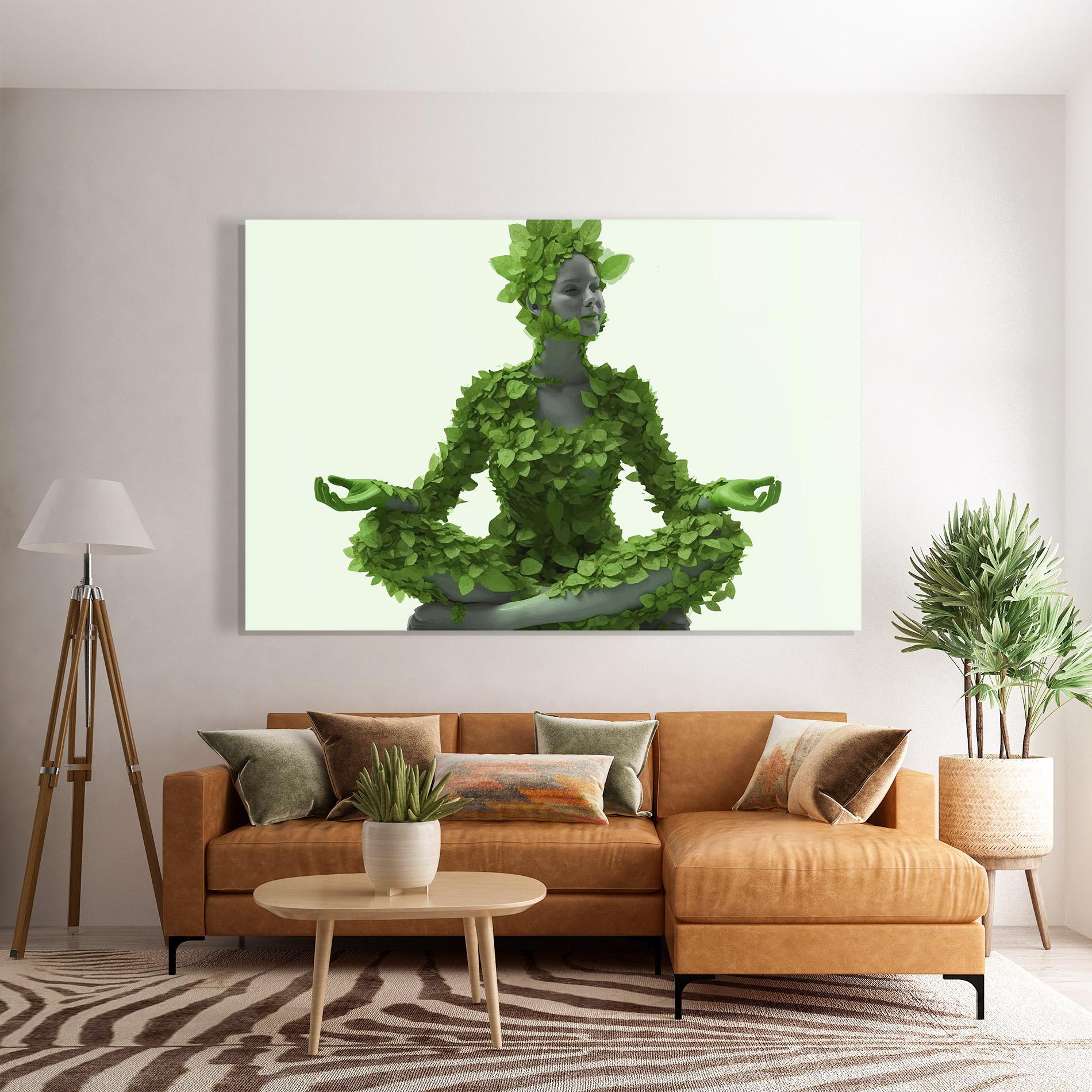 Üvegkép Nature Yoga mockup 7