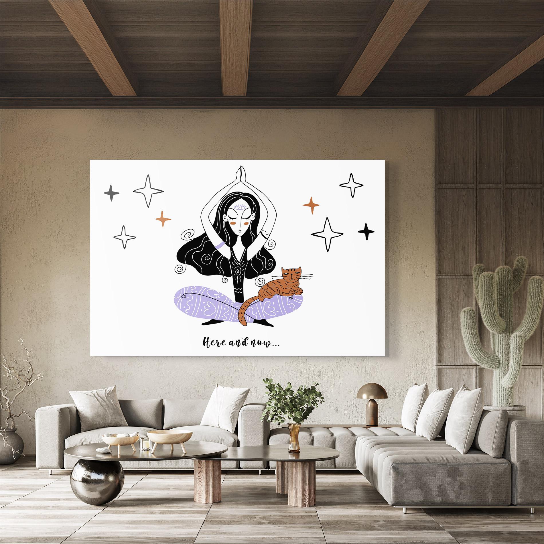 Üvegkép Here And Now mockup 8