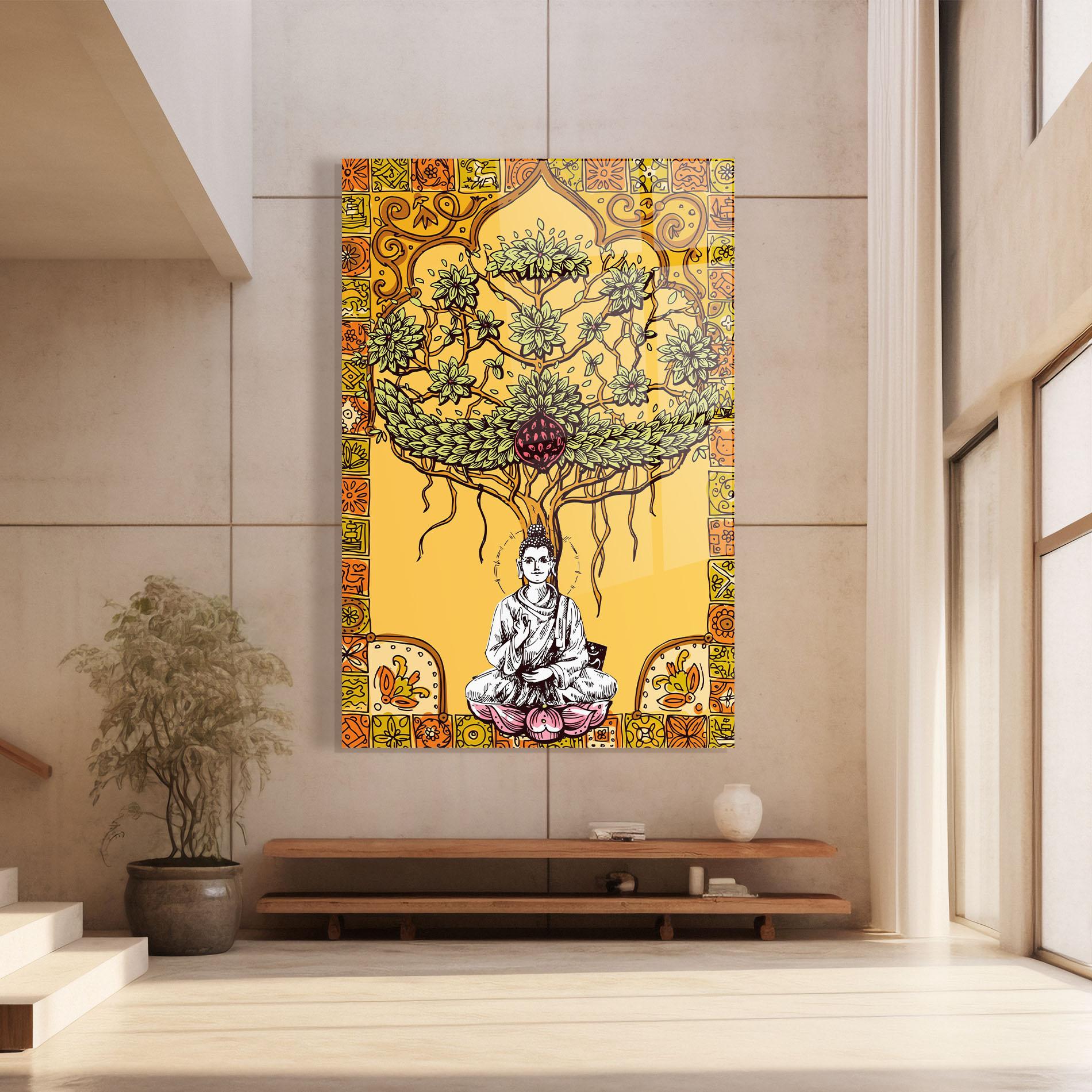 Üvegkép Meditation Three mockup 8